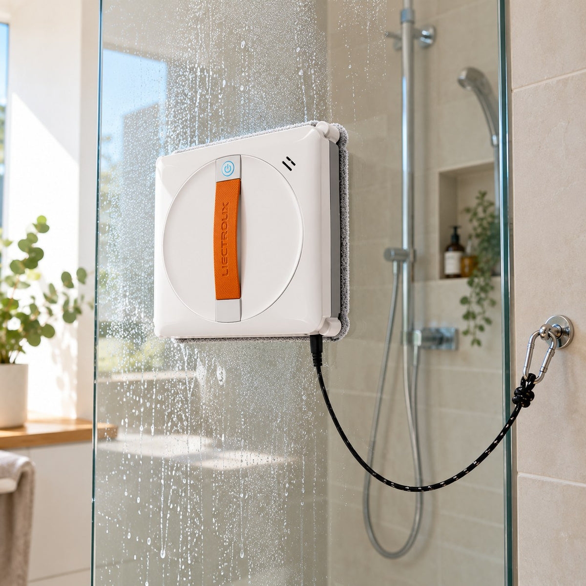 Robot lave vitre Setoriva Premium en cours de nettoyage Image